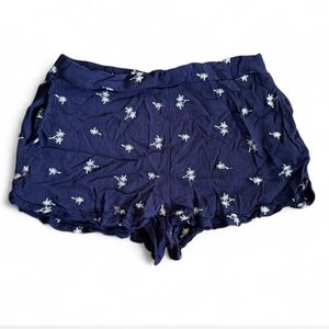 Navy Blue Petite Shorts